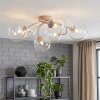 Chehalis plafonnier boule 6 feux G9, design moderne rétro, diamètre 64 cm