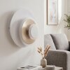 Lemik applique murale LED ronde, luminaire mural orientable à cercles plats