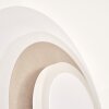 Lemik applique murale LED ronde, luminaire mural orientable à cercles plats