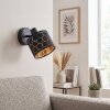 Alsen applique murale orientable avec abat-jour à fentes E14, motif ajouré