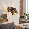 Alsen applique murale orientable avec abat-jour à fentes E14, motif ajouré