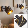 Alsen applique murale orientable avec abat-jour à fentes dorées E14