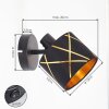 Opatija applique murale orientable lot de 2, abat-jour à découpes pour salon