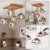 Gastor plafonnier boule 5 lumières rétro Ø 39 cm pour salon et salle à manger