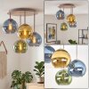 Koyoto plafonnier boule rond 4 lumières E14 ø 38 cm, style moderne vintage