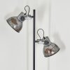 Lampadaire Hora avec deux abat-jour métalliques orientables, couleur rouille et acier, 162 cm