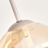 Gastor plafonnier boule 4 lumières, design rétro moderne pour salon