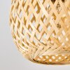 Basto plafonnier boule à 4 lumières avec abat-jour tressés, style boho