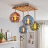 Plafonnier Koyoto à 4 globes, style rétro moderne, pour salon et salle à manger