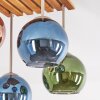 Plafonnier Koyoto à 4 globes, style rétro moderne, pour salon et salle à manger