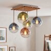 Gastor plafonnier boule 5 lumières pour salon et salle à manger, style rétro