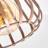 Keldor applique murale orientable avec interrupteur, abat-jour cage rétro E27
