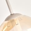 Gastor plafonnier rond à boules 4 lampes E14, style moderne rétro vintage