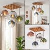 Gastor plafonnier à 4 boules suspendues E14, structure à lattes boho rétro