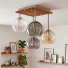 Koyoto plafonnier à 4 lumières, luminaire de plafond à globes rétro vintage