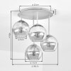 Koyoto plafonnier boule 4 lumières rond Ø 38 cm pour salon et salle à manger