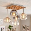 Koyoto plafonnier suspension à globes, 5 points lumineux pour salon, vintage