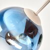 Plafonnier à abat-jour ronds Koyoto, 5 lumières en verre multicolore, style bohème