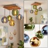 Koyoto plafonnier boule, luminaire de plafond 5 points lumineux style rétro