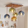 Koyoto plafonnier 5 lumières à globes, style boho rétro pour salon
