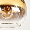 Koyoto plafonnier 5 lumières à globes, style boho rétro pour salon