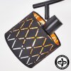 Alsen plafonnier 4 spots orientables E14, rampe de spots au motif géométrique