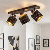 Alsen plafonnier à spots orientable 3 lampes E14 avec abat-jour cylindriques