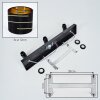 Alsen plafonnier à spots orientable 3 lampes E14 avec abat-jour cylindriques