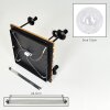 Plafonnier Gastor avec 5 abat-jour sphériques transparents en verre, style bohème, ø 15 cm