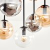 Gastor plafonnier à globes suspendus 5 lumières, style boho vintage