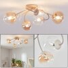 Chehalis plafonnier à globes, luminaire de plafond 6 douilles G9 Ø 58 cm
