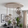 Chehalis plafonnier à globes 5 lumières, rond, style rétro-vintage G9, Ø 43 cm