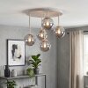 Chehalis plafonnier à globes 5 lumières, rond, style rétro-vintage G9, Ø 43 cm