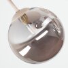 Chehalis plafonnier boule rétro 5 lampes G9, abat-jour globe ø 45 cm
