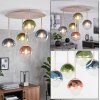Chehalis plafonnier boule 5 lumières rond Ø 43 cm, style vintage moderne