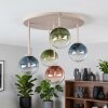 Chehalis plafonnier boule 5 lumières rond Ø 43 cm, style vintage moderne
