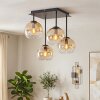 Koyoto plafonnier 4 lumières à boules, douilles E14 pour salon et salle à manger