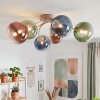 Chehalis plafonnier boule 6 flammes G9 Ø 64 cm, luminaire de plafond rétro