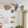 Chehalis plafonnier boule 6 flammes G9 Ø 64 cm, luminaire de plafond rétro