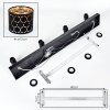 Alsen plafonnier à 4 spots orientables E14, abat-jour ajourés motif nid d’abeille