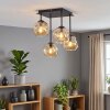Ripoll plafonnier 4 lumières à globes pour salon et salle à manger, style rétro