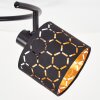 Plafonnier Alsen 3 spots orientables, abat-jour ajourés motif hexagonal