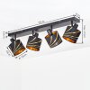 Alsen plafonnier à 4 spots orientables, barre de spots de plafond E14