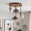 Koyoto plafonnier boule 4 lumières, luminaire de plafond rond style bohème