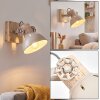 Applique murale scandinave Orny, abat-jour conique écru orientable, pour le coin lecture