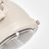 Applique murale orientable Herford, set de 2, projecteur métallique sur support en bois