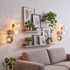 Applique murale Koyoto moderne à 3 abat-jour fumés, ambrés et clairs, lot de 2
