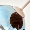 Plafonnier Gastor avec 5 abat-jour ronds en verre multicolores pour la table à manger