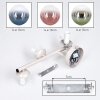 Applique murale Gastor rétro en set de 2, 3 lumières avec verre multicolore