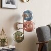 Applique murale moderne Koyoto à trois abat-jour en verre multicolores superposés